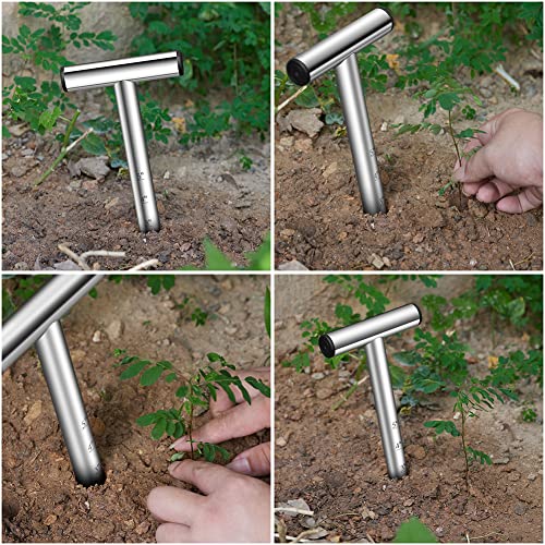 Hand Dibber, Seed Dibber, Bulb Planter Tool, Seed Planter Tool, Hole Digger For Plant Labels, For Self Watering Stakes, Hand Held Bulb Planter For Tulip Daffodil Crocus Garden Tool #TOP3