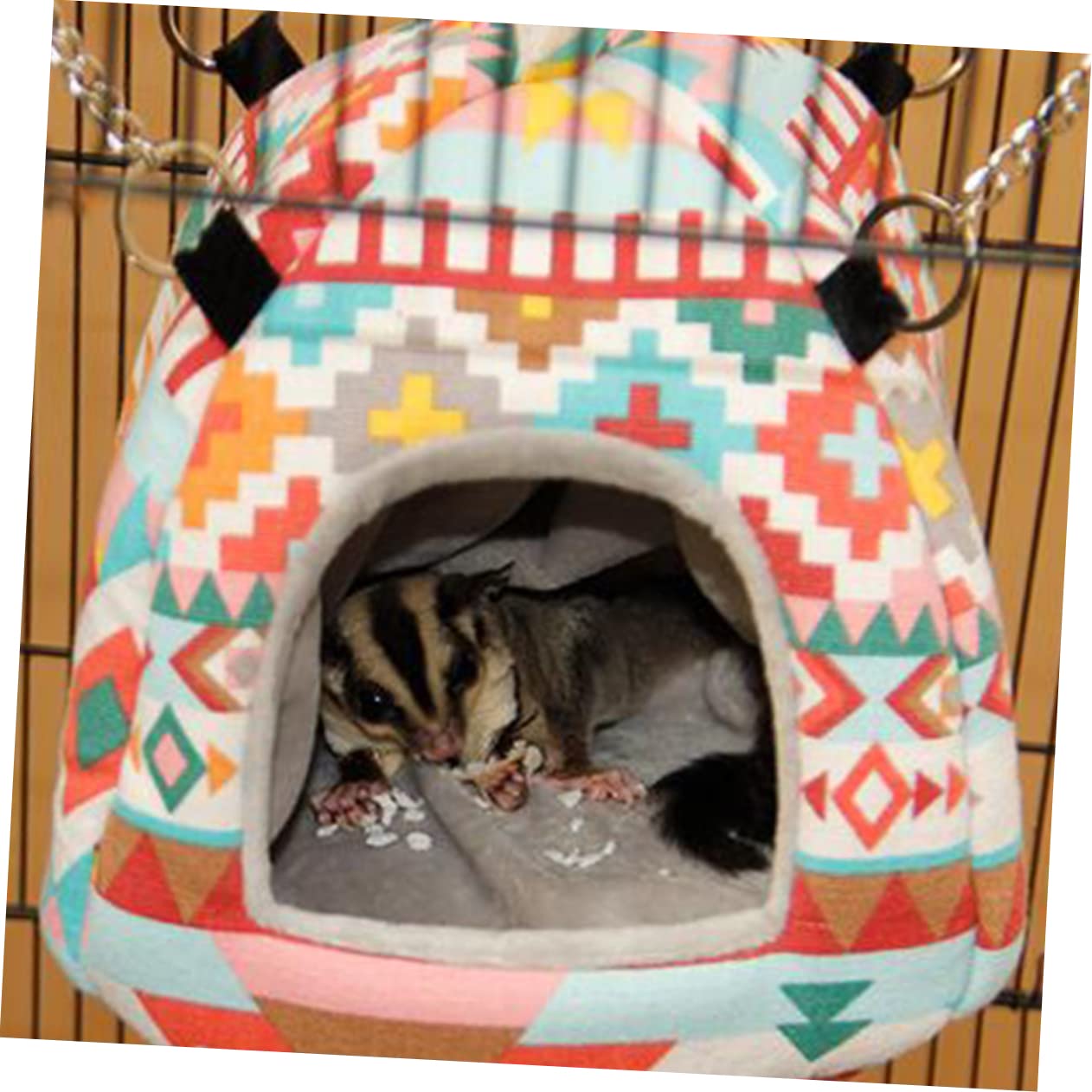 Yardwe 3stücke Guinea Pig Hamster Hausbett Hängematte Für Winter Warmes Nest Für Eichhörnchen Igel Und Chinchilla Große Gemütliche Hängematte Für Kleintiere Leicht Zu
