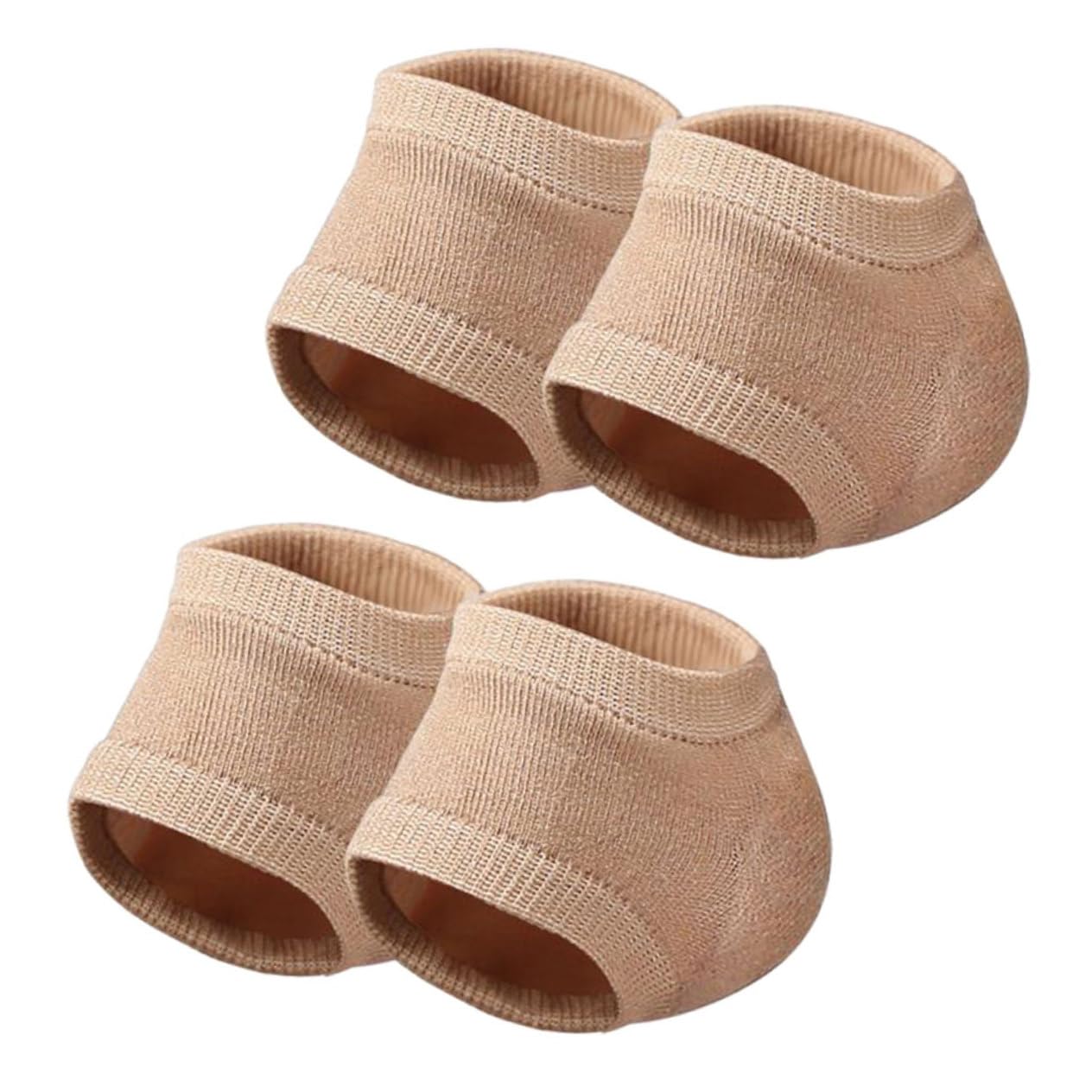 AUTSUPPL Comfortable Gel Heel Sleeves Half Feet Socks Moisturizing Protection for All Skin