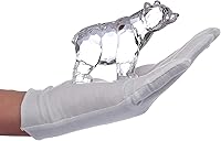 Vista 3 de Figura acrílica de oso lindo animal para decoración del hogar, no decoraciones de cristal para estantería, mesa de comedor y escritorio (B)