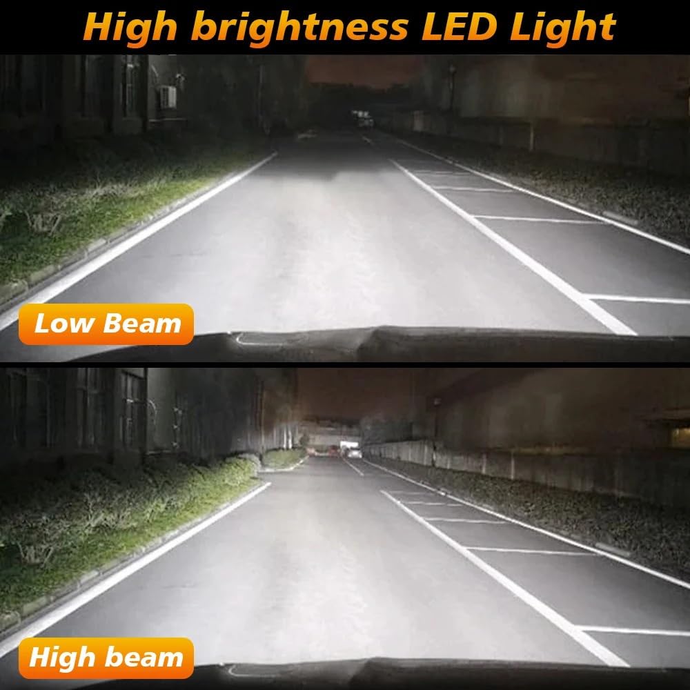 Reflektor dalekosiężny Pasuje do Audi A3 2003-2013 przednia lampa czołowa samochodu 12V 2 szt. 6000K bezprzewodowe reflektory LED 30000 lm Żarówki halogenowe