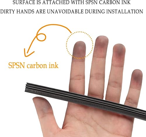 Miniatura 4 de 4 piezas de 32 pulgadas de tiras de limpiaparabrisas de automóvil, recortables, silenciosas, de uso, repuesto premium & EZ sin hueso, repuesto para