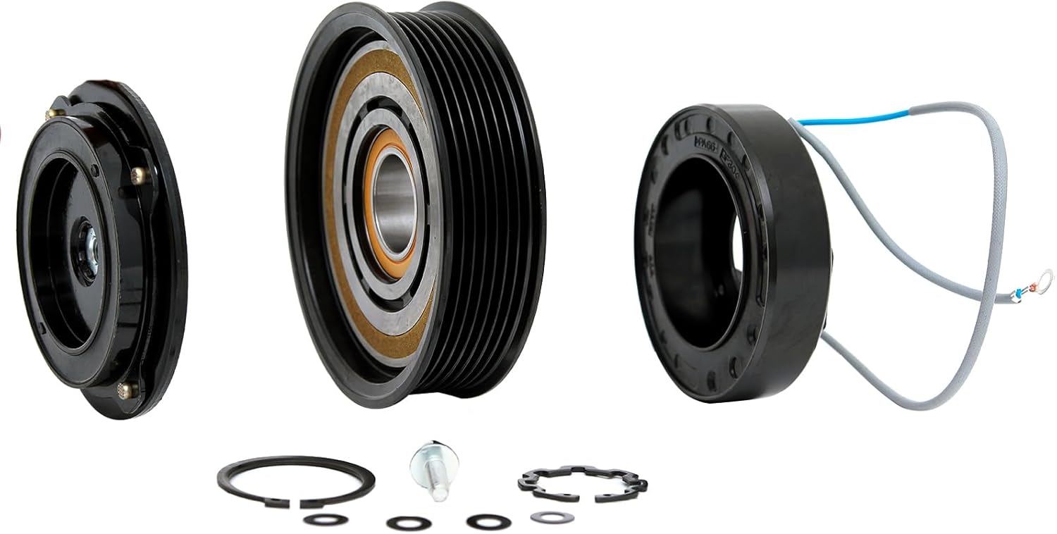 FKG AC Compressor Clutch Assembly Repair Kit 388105A2A01 Fit for 2013-2017 Honda Accord (L4 2.4L On;y)