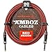 Red Dragon Guitar Cable - Sturdy & Ultra Flexible Instrument Cable For Electric & Bass Guitar Players - Super Noiseless, Used By Amateurs & Pros Alike - 20 FT / Straight-Straight - Get Ready To Rock!
