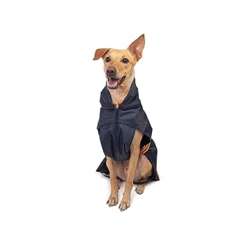 PetWale Reflective Raincoat - Navy Blue (Size : Medium)