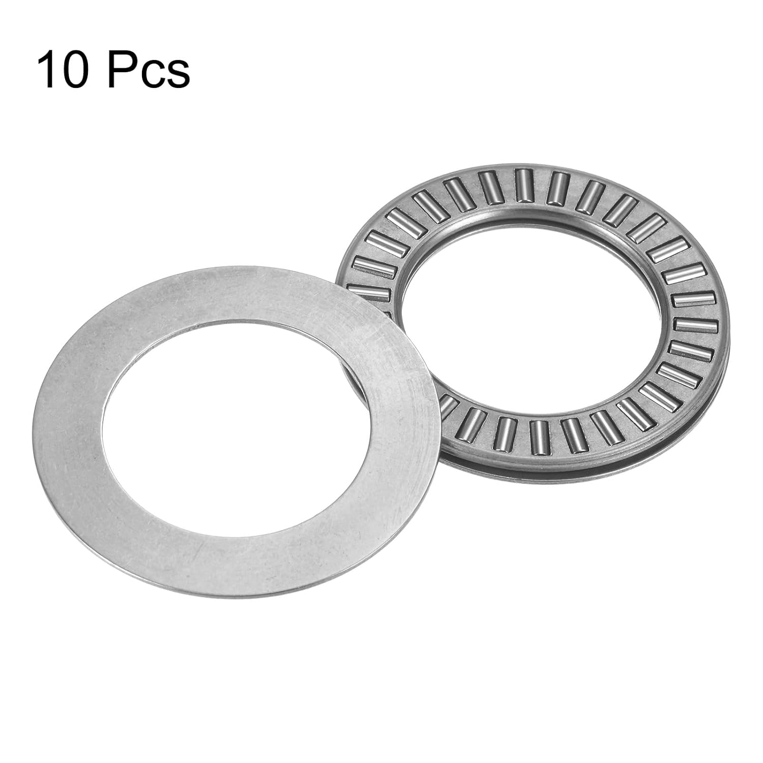 uxcell NTA1625 Thrust Needle Roller Bearings with Washers 1" Bore 1-9/16" OD 5/64" Thickness 10pcs