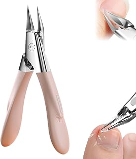 Welnax Nailpro Guard, Welnax Nail Clippers Designed for Ingrown and Thick Nails,Ultra-Thin Sharp Stainless Steel Blades, Non-Slip Handle, Precise Clipping,for All Nail Types (Pink)