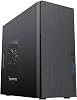 CiT Course Micro-ATX Office PC Case – Micro-ATX & Mini-ITX Motherboard Support - 80mm Rear Fan- USB 3.0 & USB 2.0 - Brushed Aluminium Front Panel - Business Workstation PC Case | Black