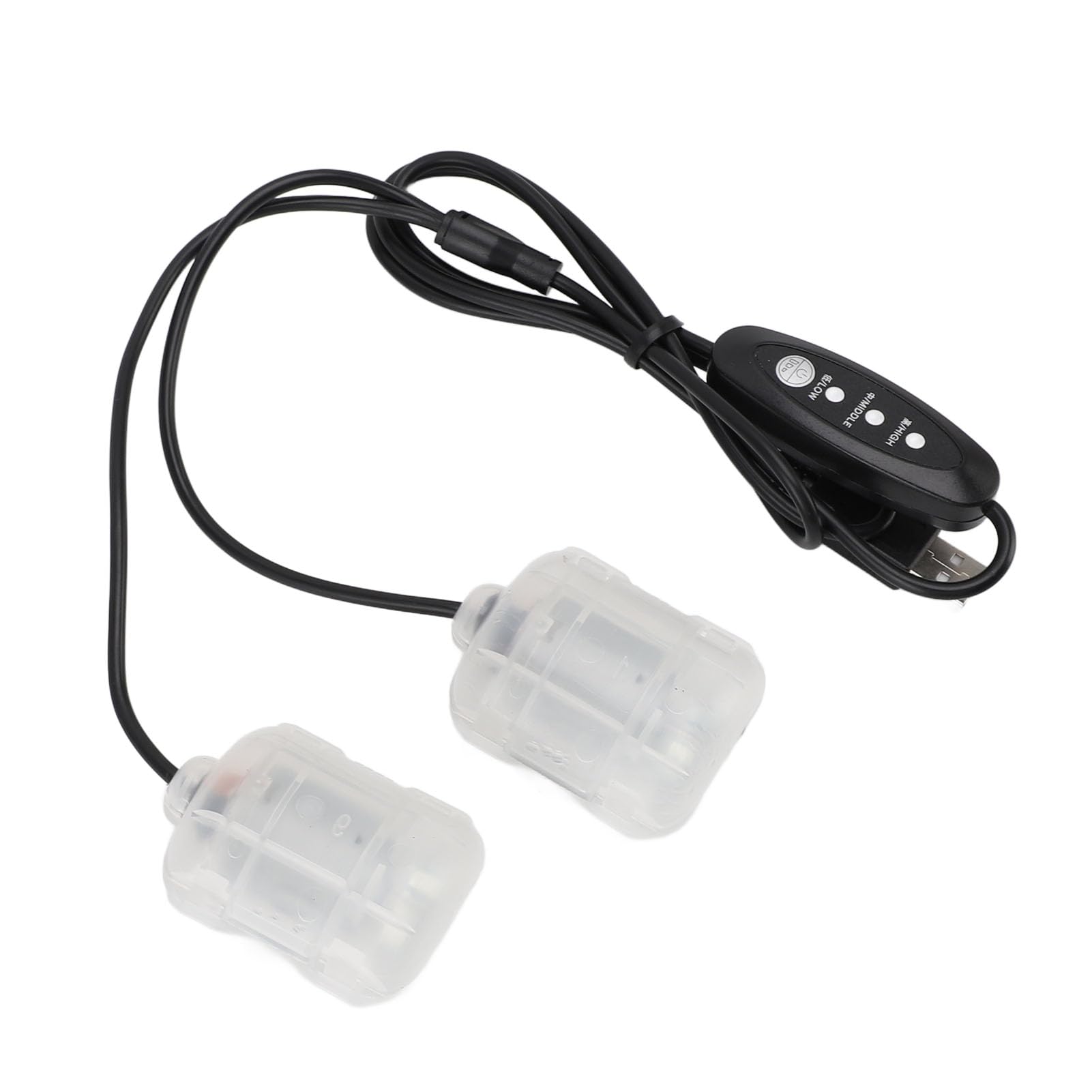 Vibrationsmotor, USB 3-Gang-Vibrationsmassagemotor, DC5V 3000 4500 U/min Massagegerät mit Einstellbarer Geschwindigkeit, Ideal für Massagekissen, Gürtel und Tischzubehör