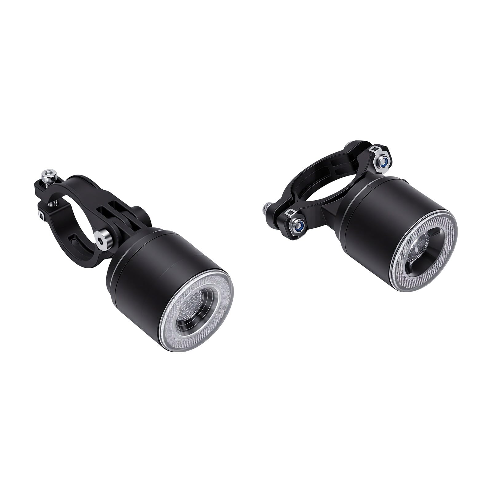 POENVFPO Set Luci per Bici, Ricaricabili Tramite USB 160LM IP66 Impermeabili con Indicatori di Direzione con Rilevamento dei Freni per la Guida Notturna