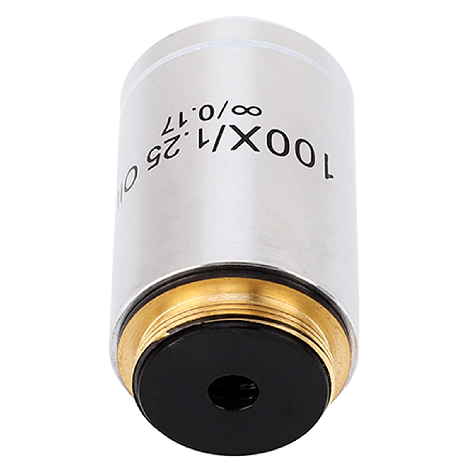 Lente de Objetivo Infinito, Lente de Objetivo Infinito 100X Lente de Objetivo de Microscopio de Interfaz RMS Estándar de 20,2 Mm, Microscopios Binoculares Compuestos