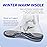 VALSOLE 250+lbs Winter Thermal Wool Insoles for Men Women,Plantar Fasciitis Orthotics Insert,for Flat Feet,High Arch,Foot Pain,Standing All Day Boot Work Shoe Warm Insoles(286mm)