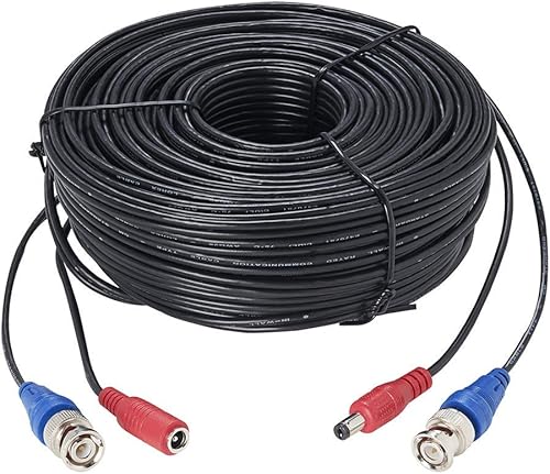 Lorex Cable de alimentación 4K RG59, cable de video para sistemas de cámaras de seguridad, para sistema de vigilancia analógico HD (CVI/TVI/AHD/MPX)