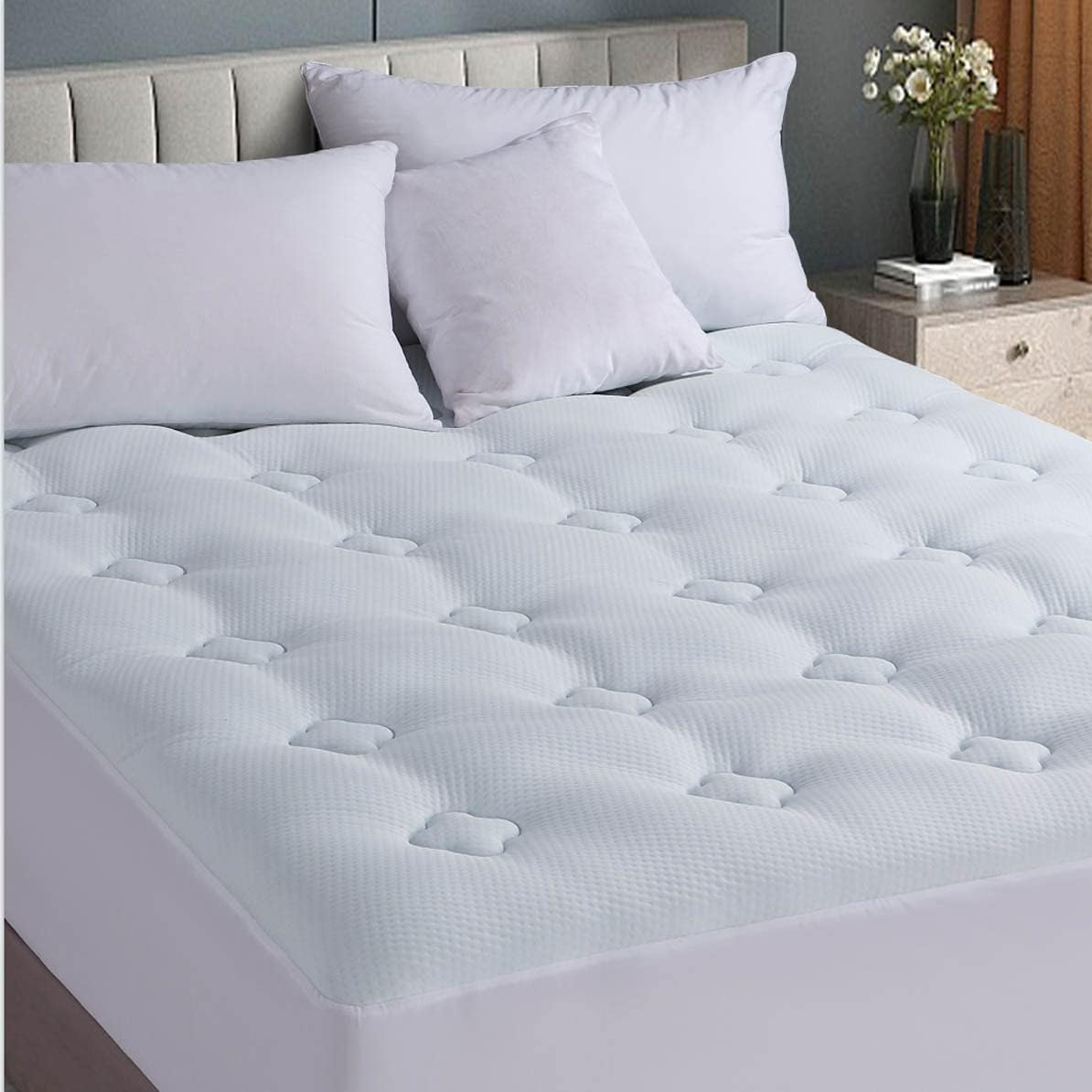Luxton Memory Foam Mattress Topper, Breathable Cooling Bamboo Mattress