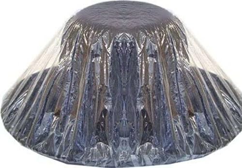 Hat Protector,Clear Plastic With Elastic For A Perfect Fit,One Size Fits All. (Pack Of 6) #TOP8