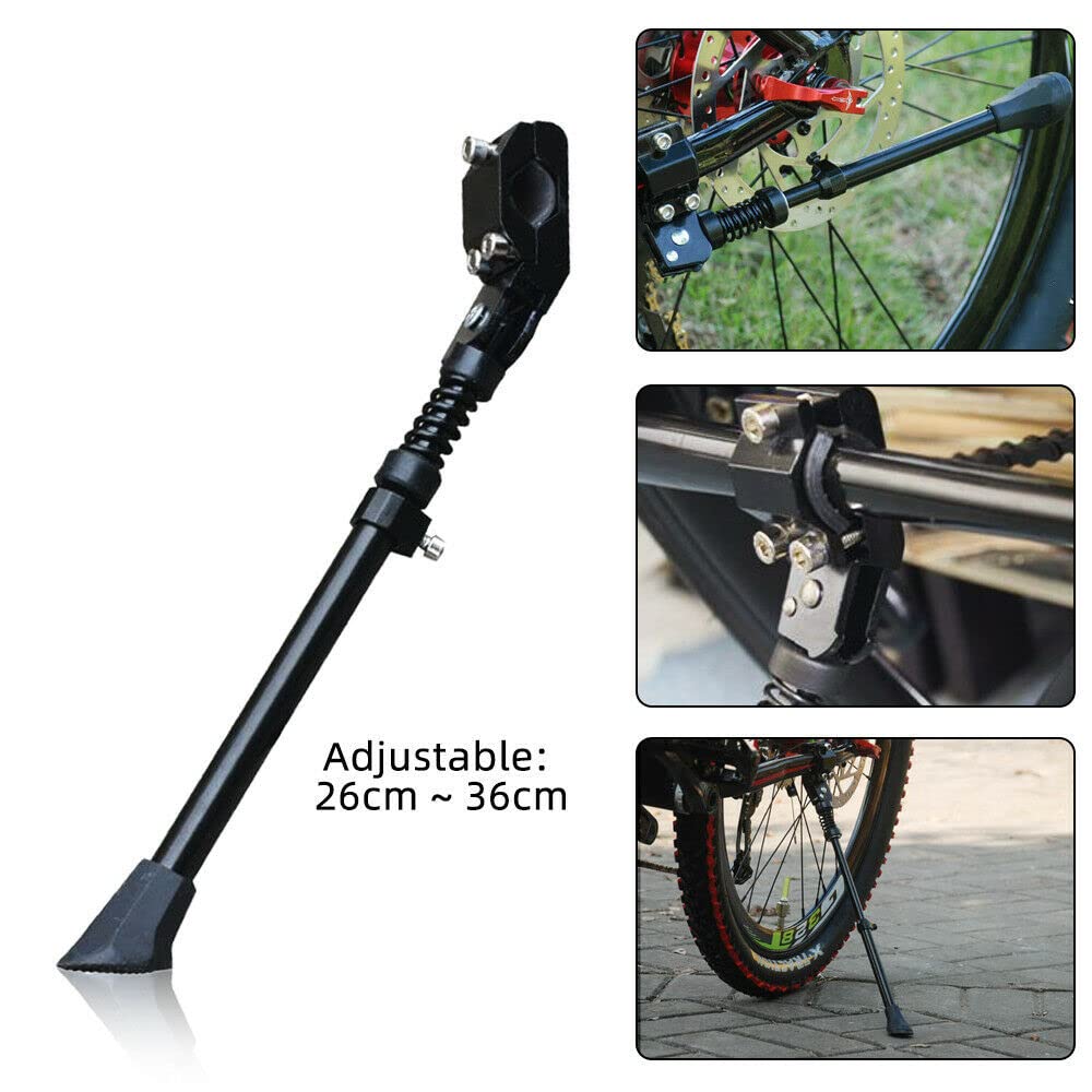 Béquille Vélo En Alliage D’aluminium – Hauteur Réglable De 30 à 34 Cm, VTT/route !