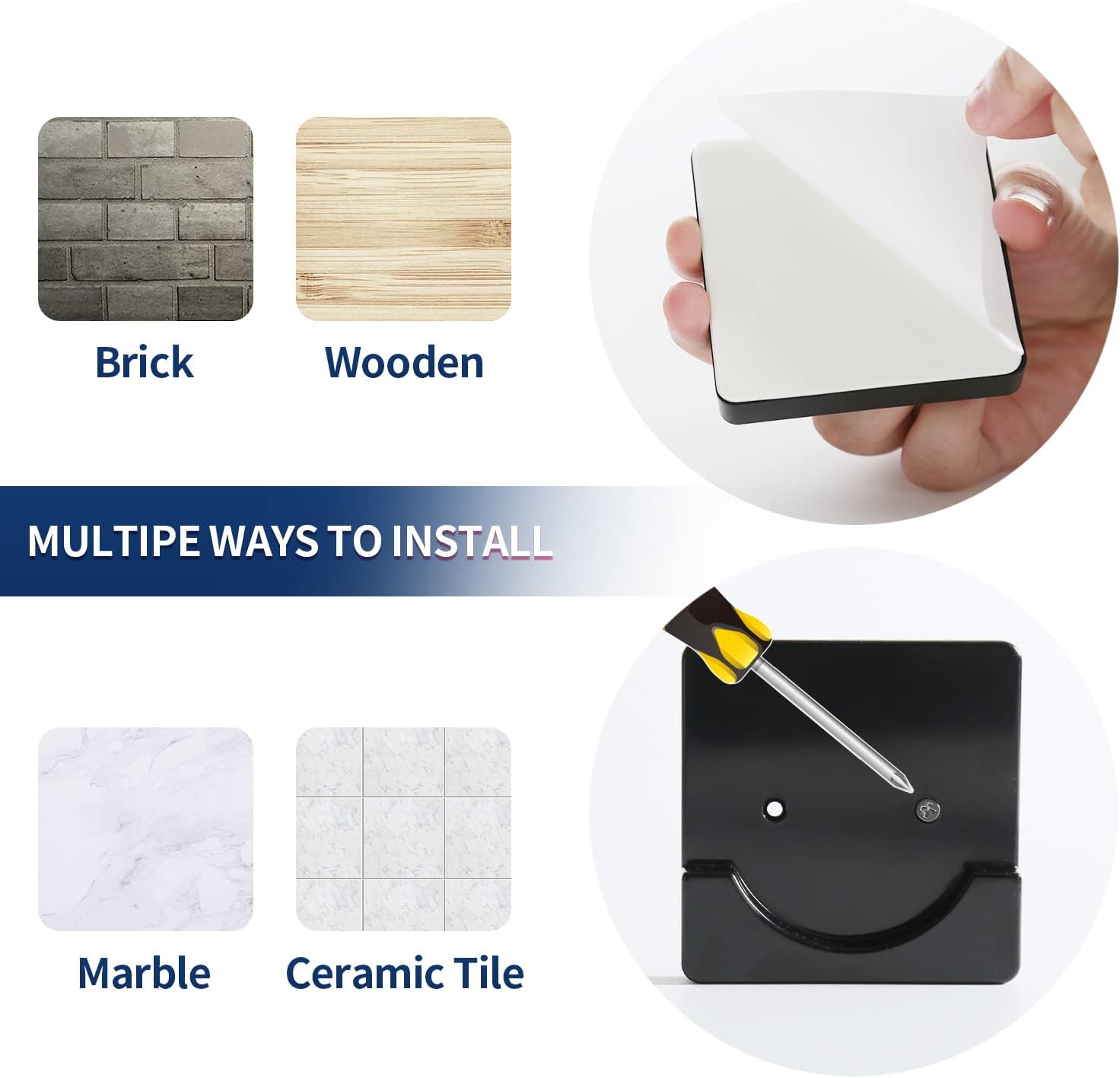 1 Inch Shower Curtain Rod 46-76 Inches, Double Adjustable Black Shower Curtain Rods Stainless Steel, Spring Tension Curtain Rod with Holder, Anti-Slip Waterproof for Bathroom window : Home & Kitchen