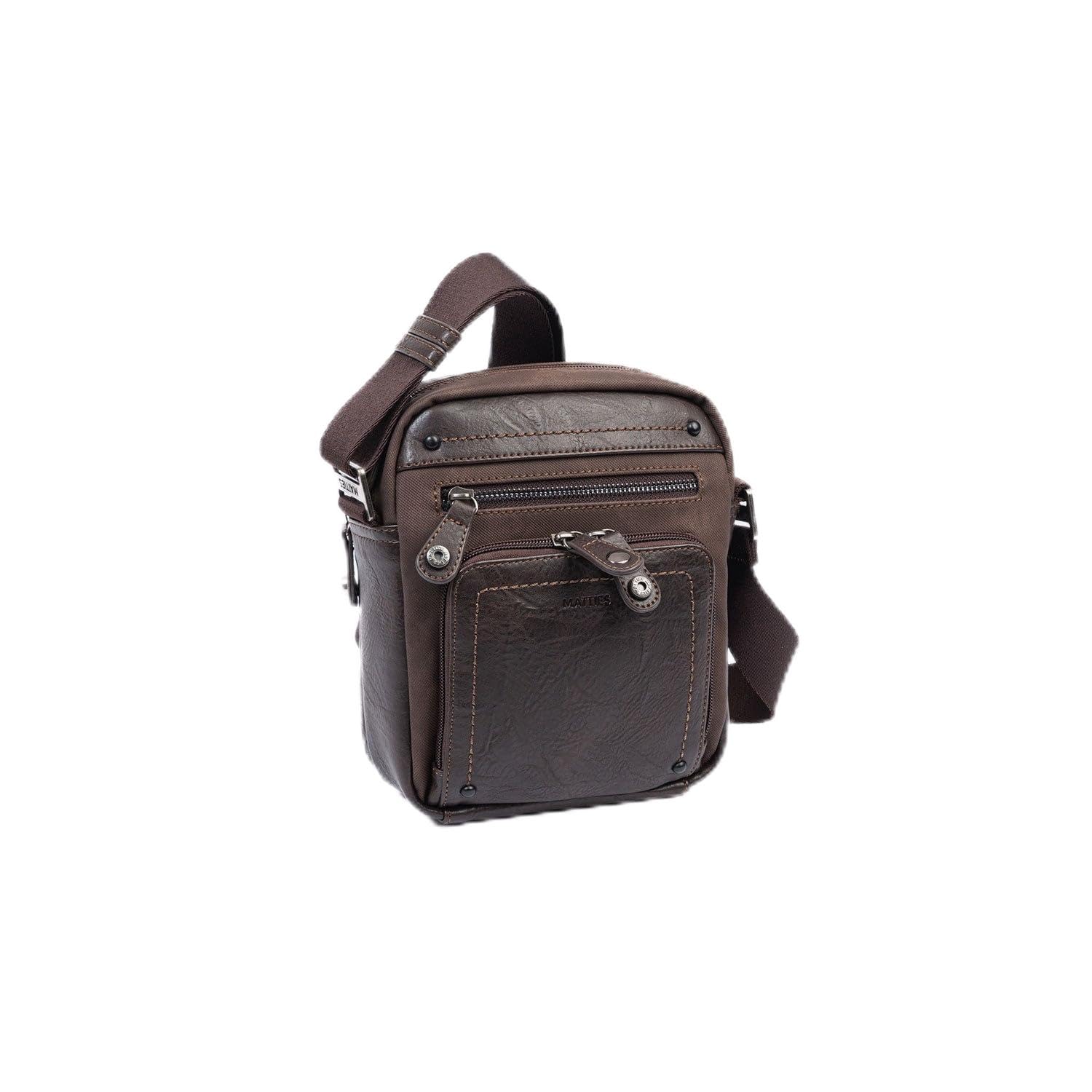 MATTIES Men's Juvenil Bags, Brown, 0cm x 17cm x 22cm