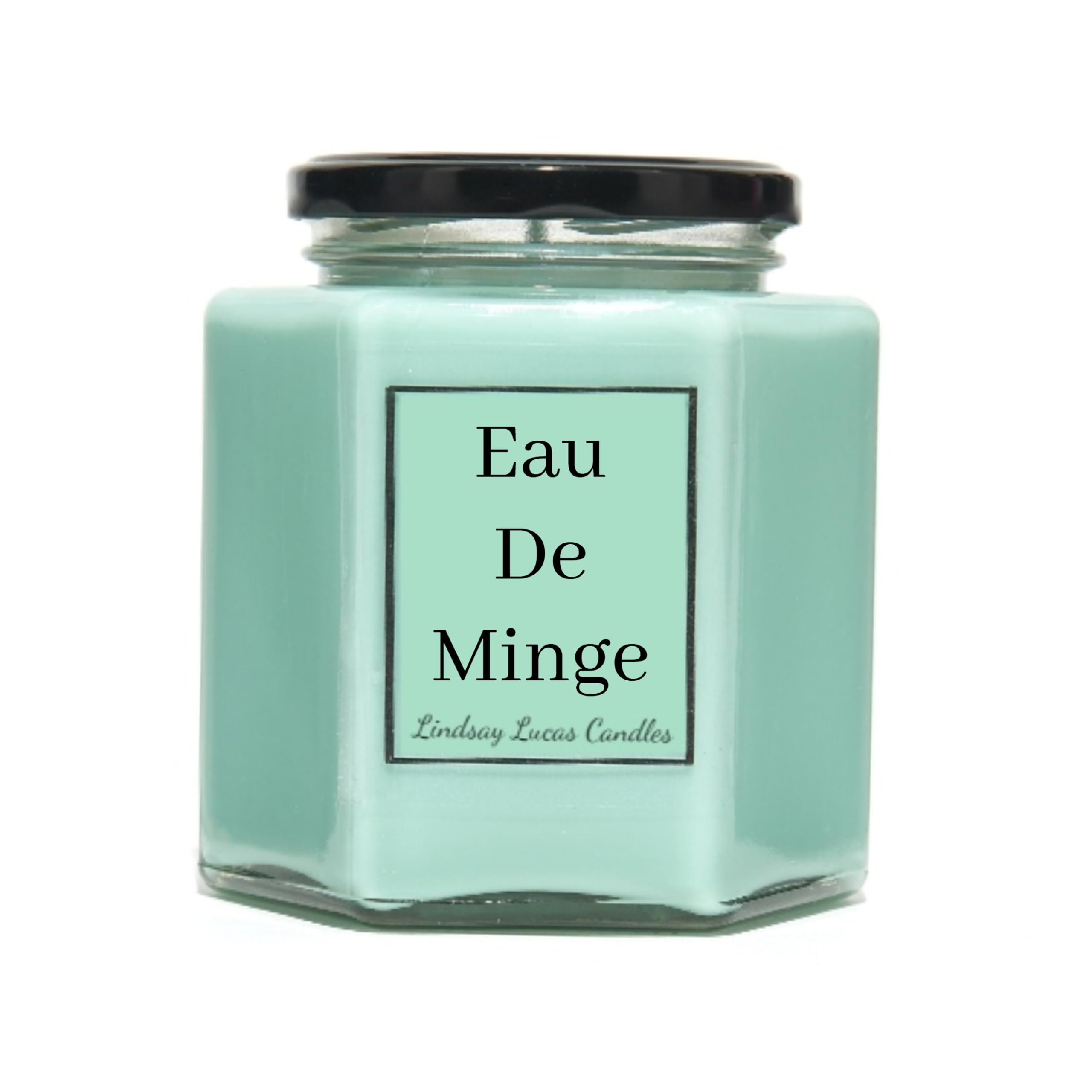 Funny Scented Candle Gift - Eau De Minge - Strong Scented and Made With Soy Wax (Apple, Medium)