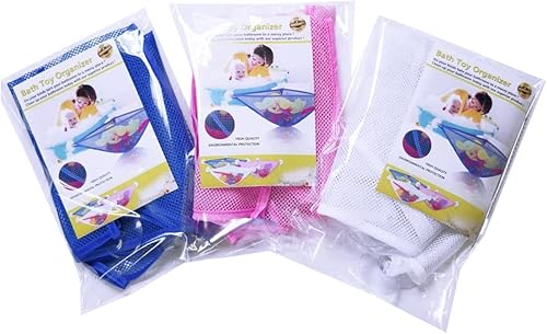 Miniatura 6 de chil Organizador de juguetes de baño con 3 ventosas fuertes montadas para bañoducha, solución de almacenamiento, red de almacenamiento de juguetes