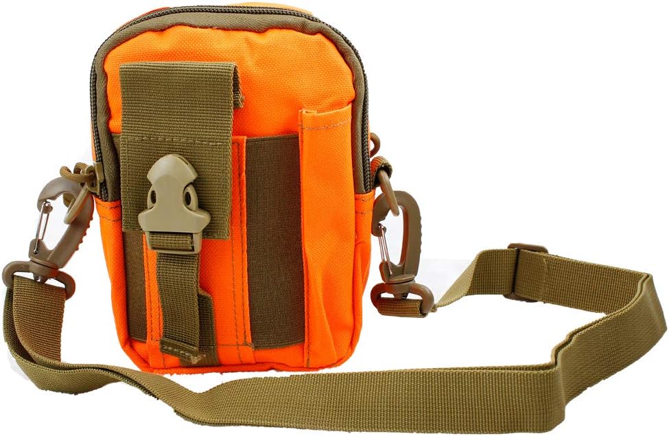 ZhaoCoMulti-Purpose Poly Tool Holder, Tactical Molle EDC Pouch with Cell Phone Holster and Shoulder Strap for Hiking Camping