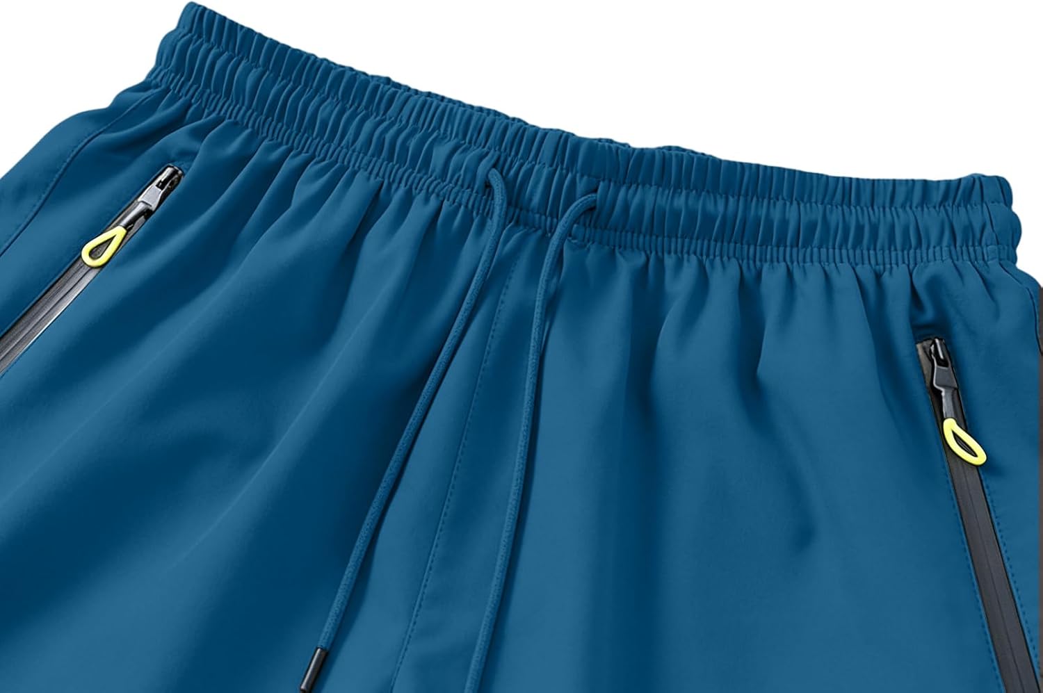 Mens Casual Shorts Breathable Solid Color Drawstring Elastic Waist Sport Shorts with Pockets Relaxed Fit Short Pants