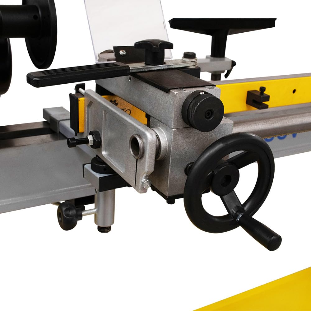 BAMATO Drechselmaschine WL-1100V Drehbank Drehtischmaschine | Leistung 750W | 500-2000 min-1 stufenlos variabel | Werkstücke bis 1100mm | 4-Zackmitnehmer (Kopiereinrichtung WL1100 CD (ohne WL-1100V))