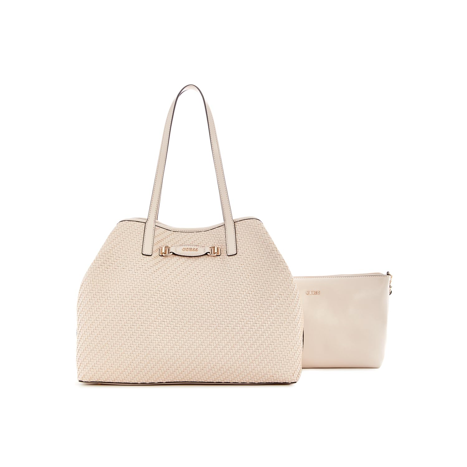 GUESS bolso shopper bolso de hombro Vikky II Large 2 In 1 Tote Bag Shell rosa
