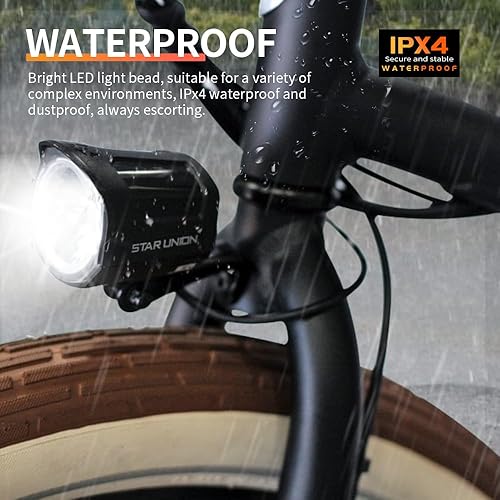 Miniatura 6 de Faro delantero Ebike de 12 V-60 V con conector de 2 pines, luz frontal LED para conducción nocturna, montaña eléctrica y scooter eléctrico -