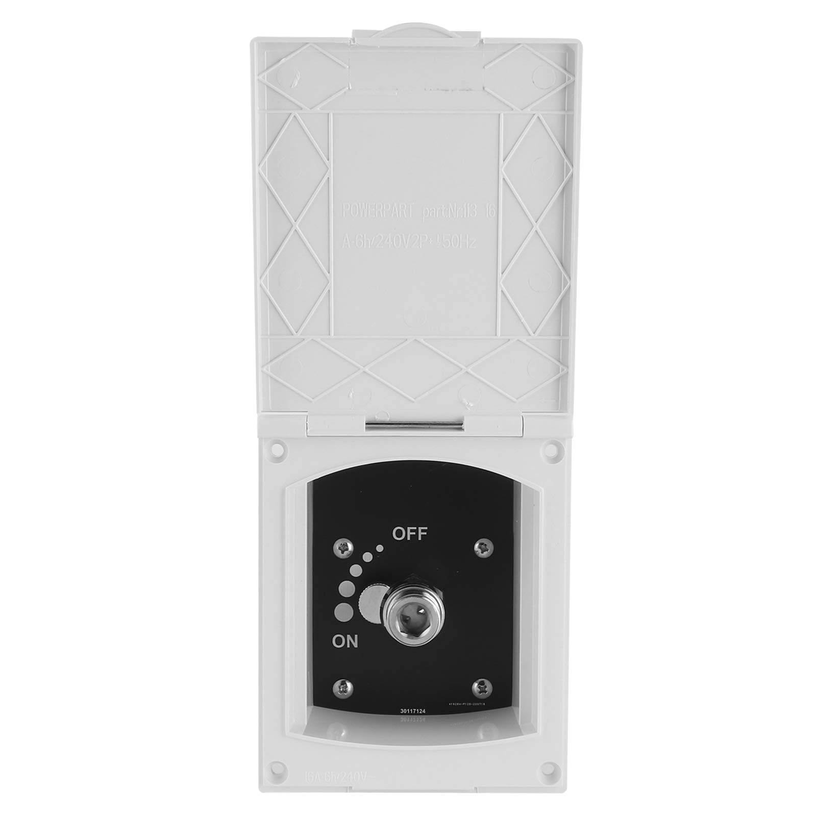 Buachois Ducha para Caravana,Caja de Ducha Exterior para Caravana,Kit de Caja de Ducha Exterior Abs Interruptor de Frío Caliente, Sin Manguera de Ducha/Cabezal,para Caravana, Caravana, Barco Marino