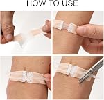 Wound Closure Strips 6Pcs Emergency Laceration Closures Sutures Butterfly Bandaids Without Stitches Butterfly Bandages for Hiking Camping Survival Outdoor