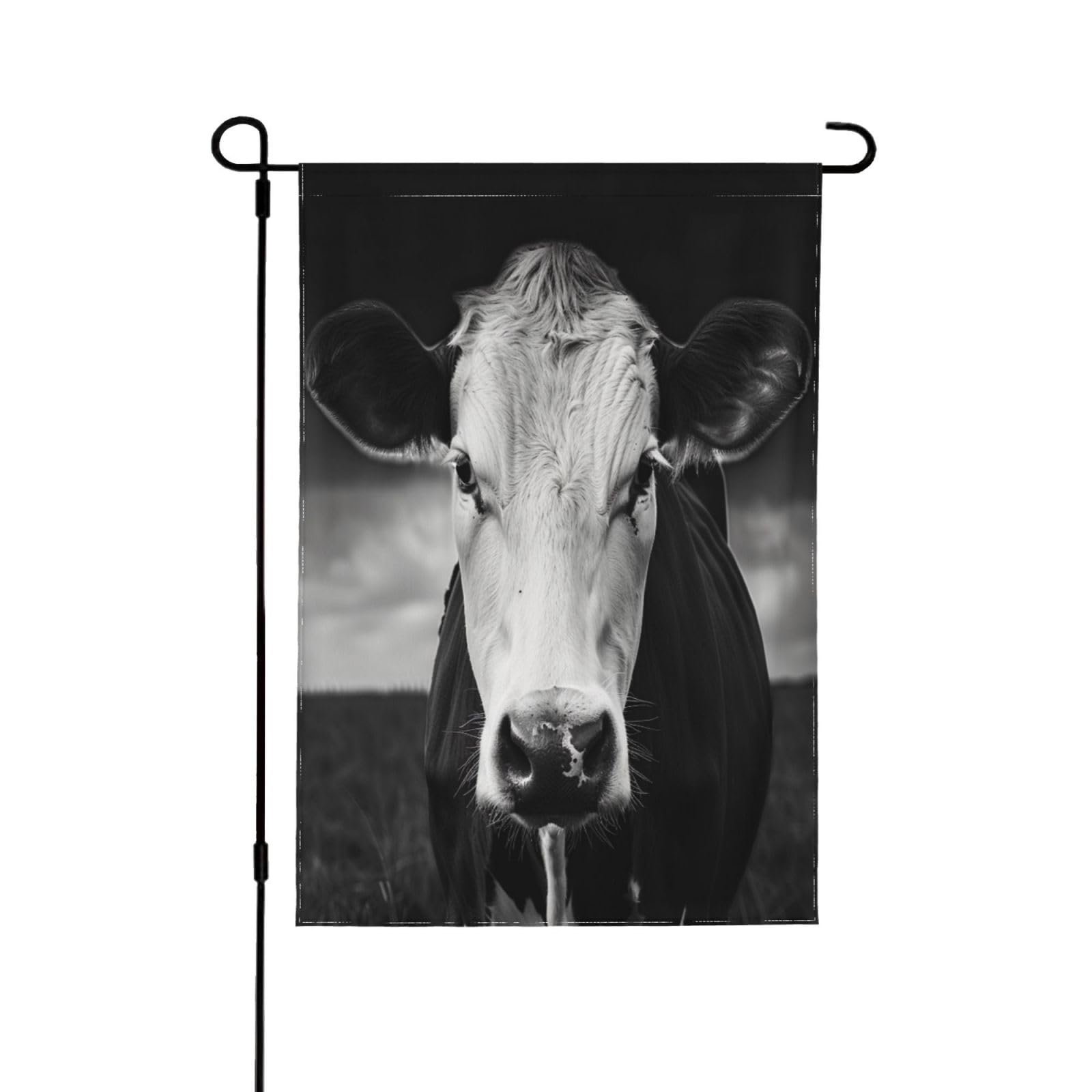 Drapeau de jardin vache en polyester premium grand format double face haute résistance extérieur