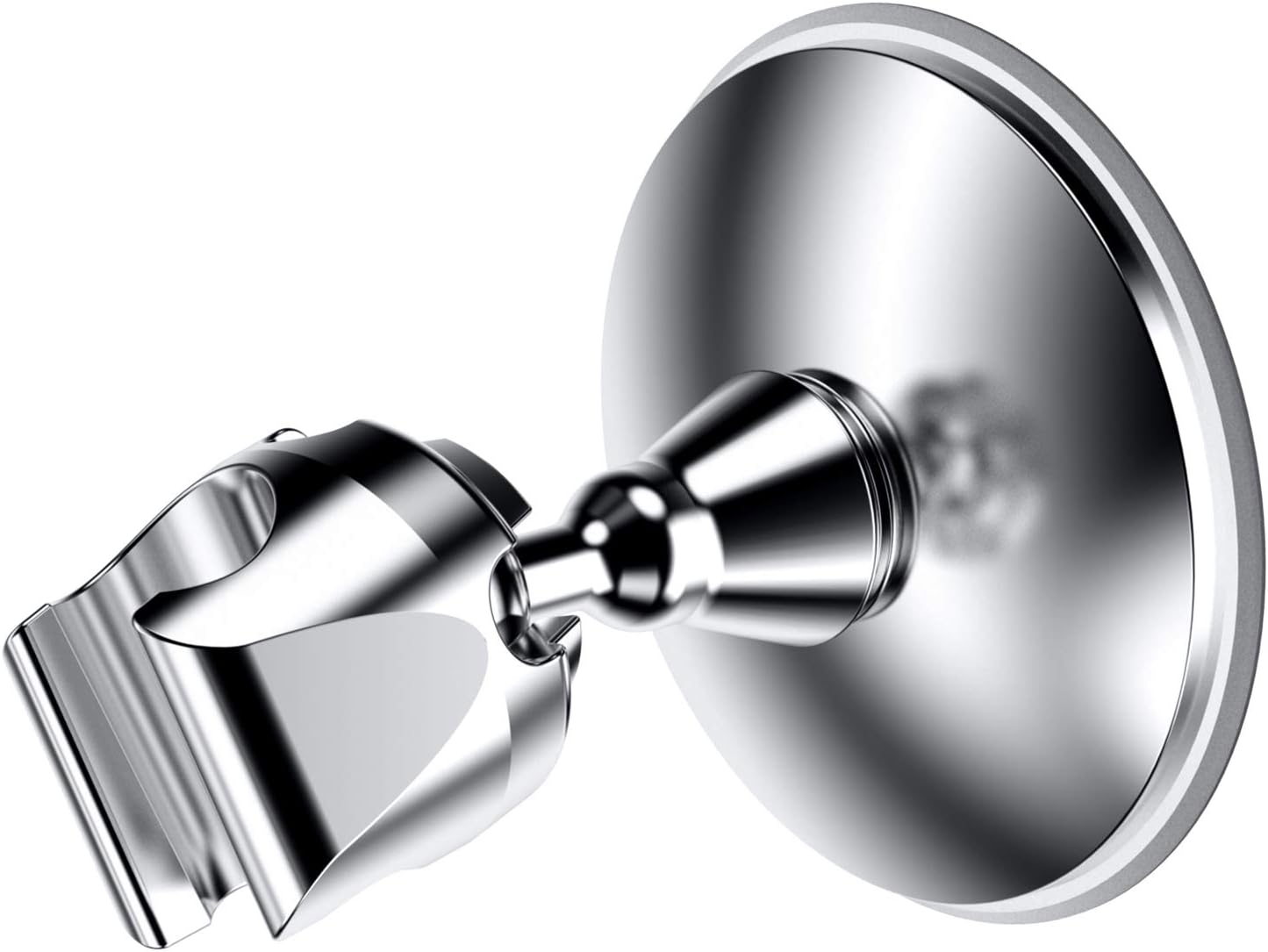 Vacuum Suction Cup Shower Head Holder Adjustable Handheld Shower Head Holder, Bidet Sprayer Reusable Removable Shower Bracket Shower Head Wall Mount Holder with Adhesive mat