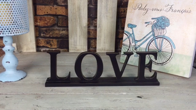 Amazon.com: Rustic Wood Love Sign for Home Decor Freestanding