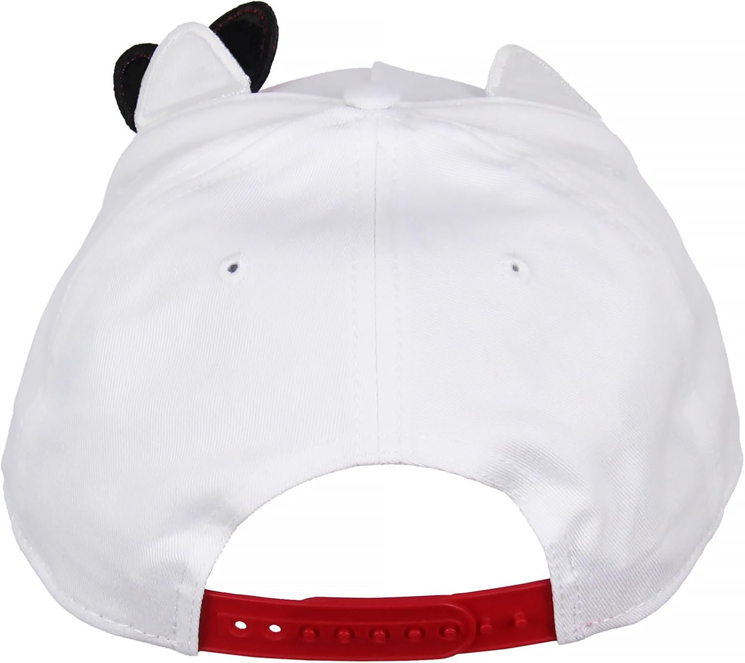 Sanrio Hello Kitty Embroidered Face and Whiskers Design Adult OSFM Snapback Hat with 3D Ears and Bow Cap for Men and Women White - Image 5