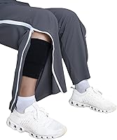 Vista 4 de Tear Away Pants for Men Side Zipper Pants Zip Leg Sweatpants Breakaway Post Surgery Recovery Zipper Pants