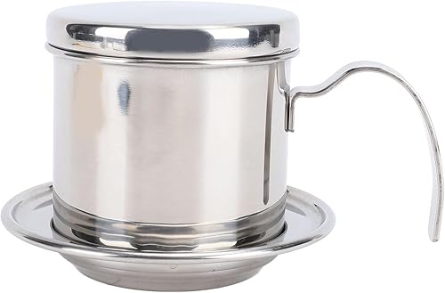 Pour Over Coffee Maker,Coffee Filter Drip Maker,Vietnamese Coffee Maker Portable 200ml Thickened 304 Stainless Steel Coffee Drip Filter Maker for