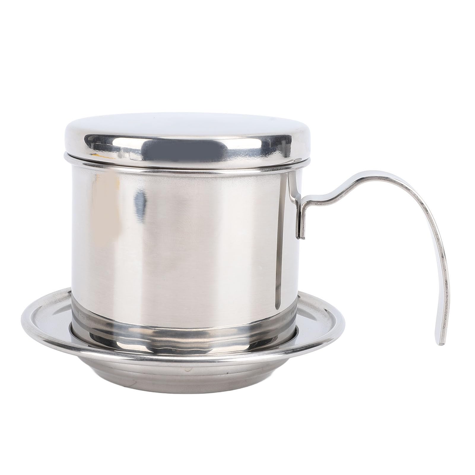Aramox Portable Vietnamese Coffee Maker 200ml Thicken 304 Stainless Steel Filter Drip Maker for Home Travel Lightweight and