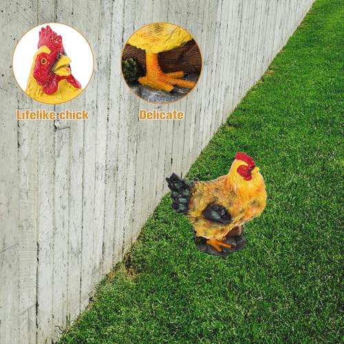 Poule décorative en résine pour animer la cour et la terrasse - 8