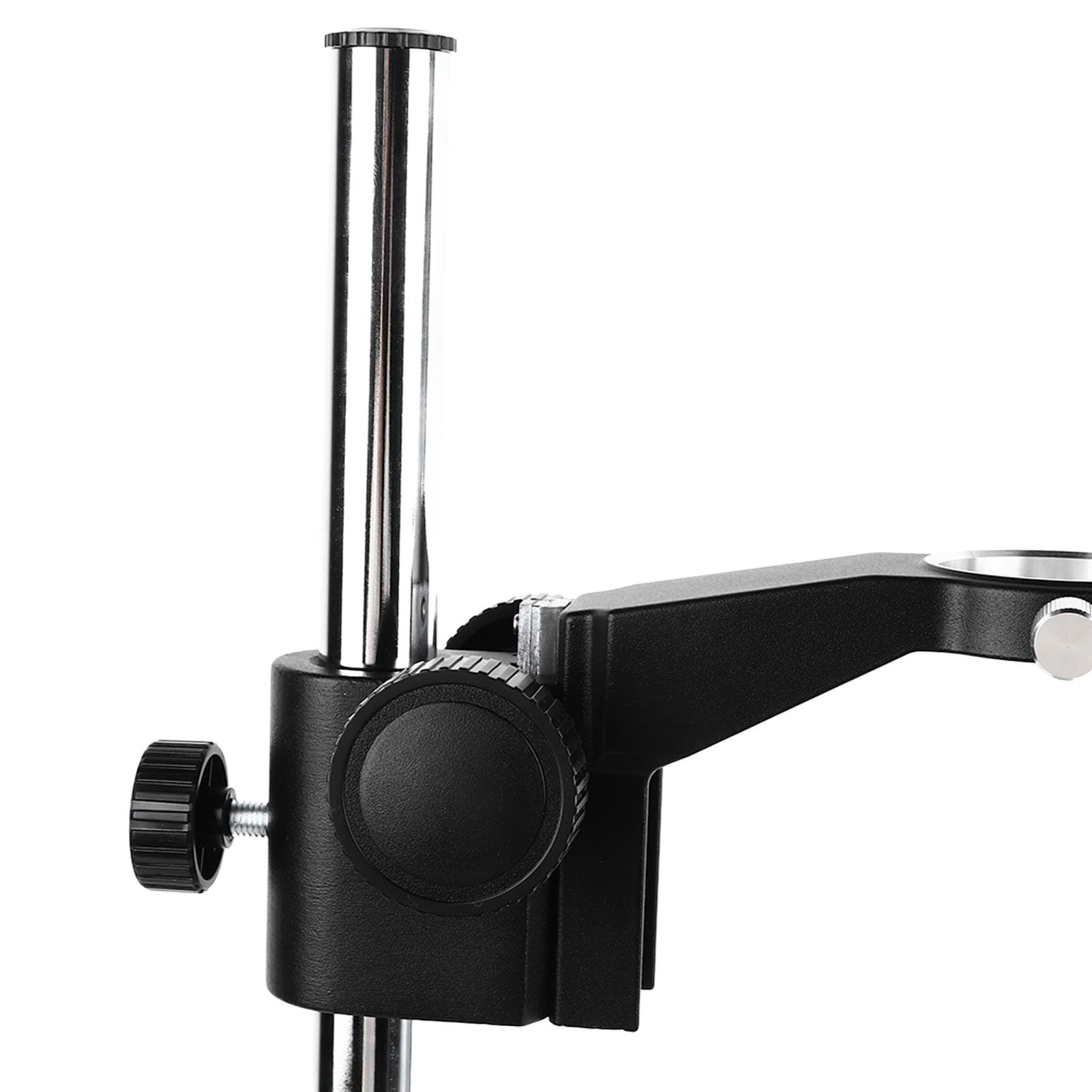 Fafeicy Soporte de Elevación para Cámara Industrial, Aleación de Aluminio, óptimo para Microscopios Digitales, Diseño Estable, Diámetro de Columna de 24,7 Mm, Ideal para Uso en Banco de Experimentos
