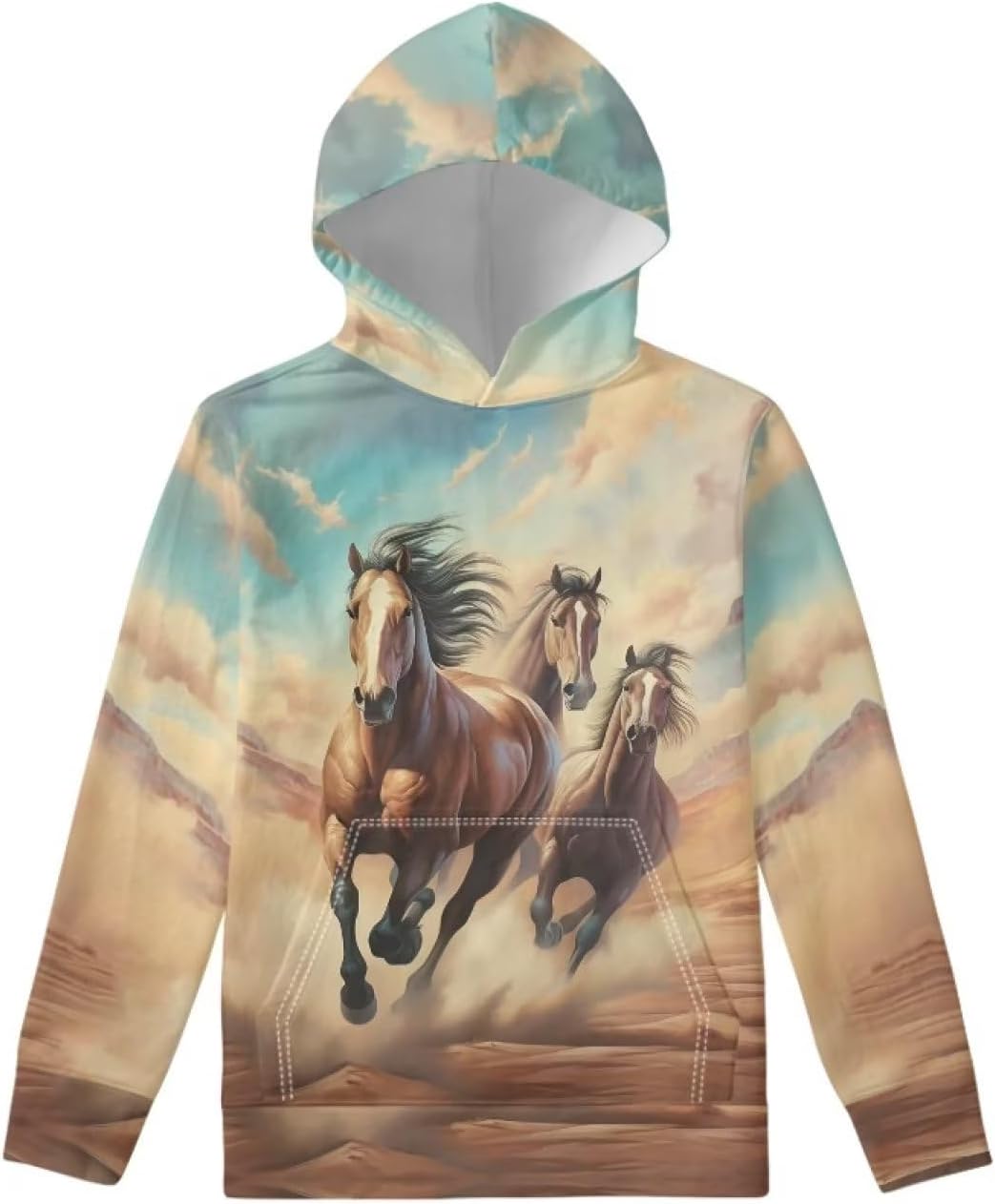 WELLFLYHOM Unisex Kids Teens Sweatshirts Youth Girls Boys Hoodies and Sweaters Hooded Pullover Tops Age 6-16