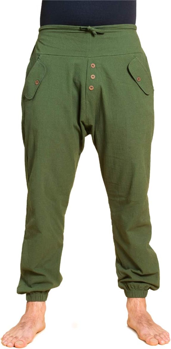 PANASIAM Yogipants 01, cotton, olivegreen, S