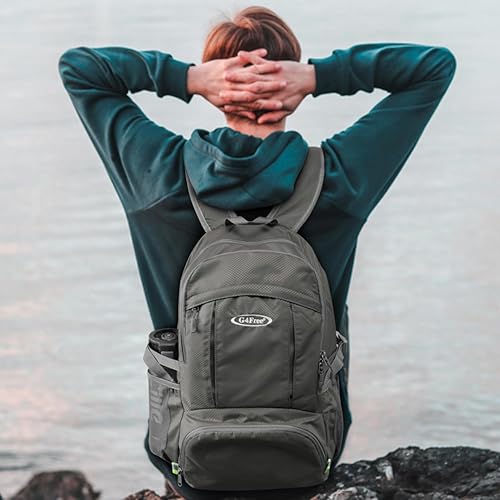 Miniatura 7 de G4Free Mochila de senderismo plegable ligera 40L, mochila de viaje impermeable