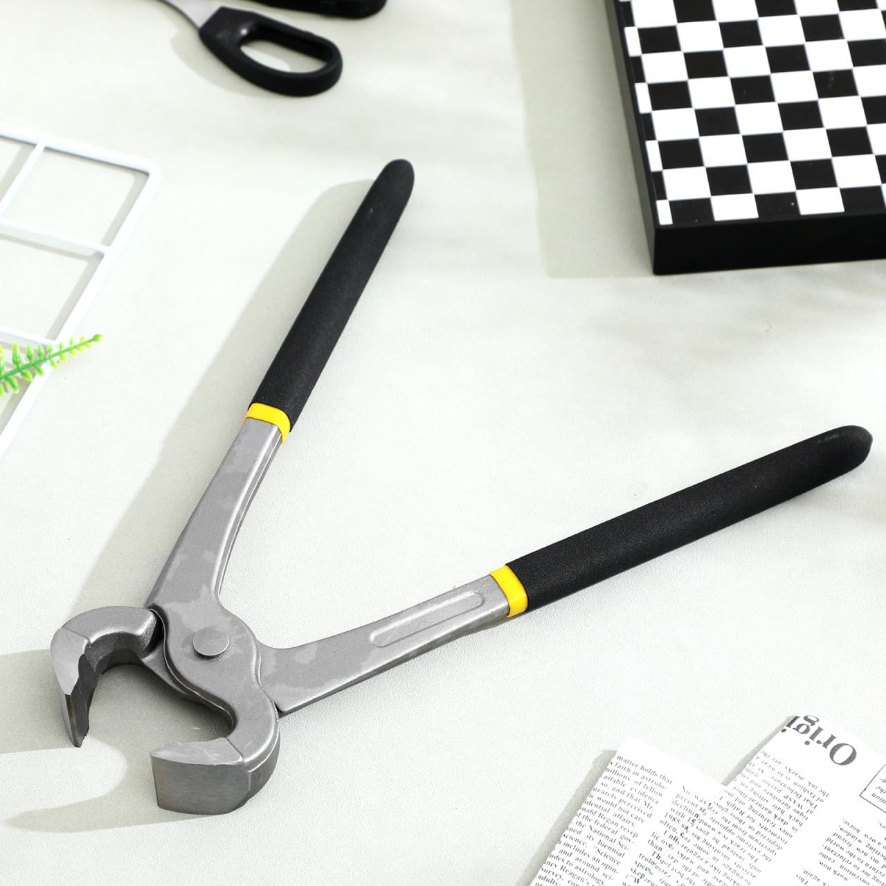 Abaodam Hoof Trimming Tool and Cattle Heavy Duty Shear Ergonomic Handle for Hoof Care and Horseshoe Repairing Suitable for Goats and Sheep