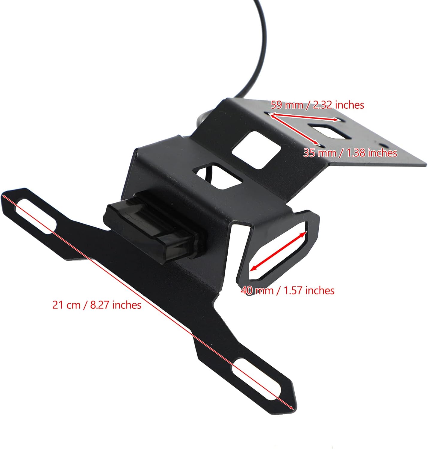 Areyourshop Motorcycle License Plate Bracket, License Plate Holder Frame Bracket fits for KAWASAKI Z1000SX 2020-2021