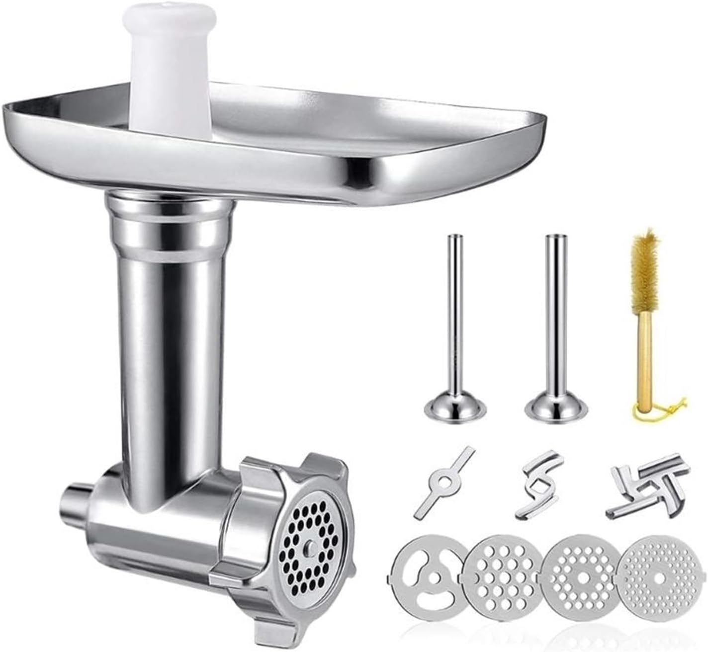 Metal Grinder Attachments Compatible For KitchenAid Stand Mixers Grinder Sausage Stuffer Attachment