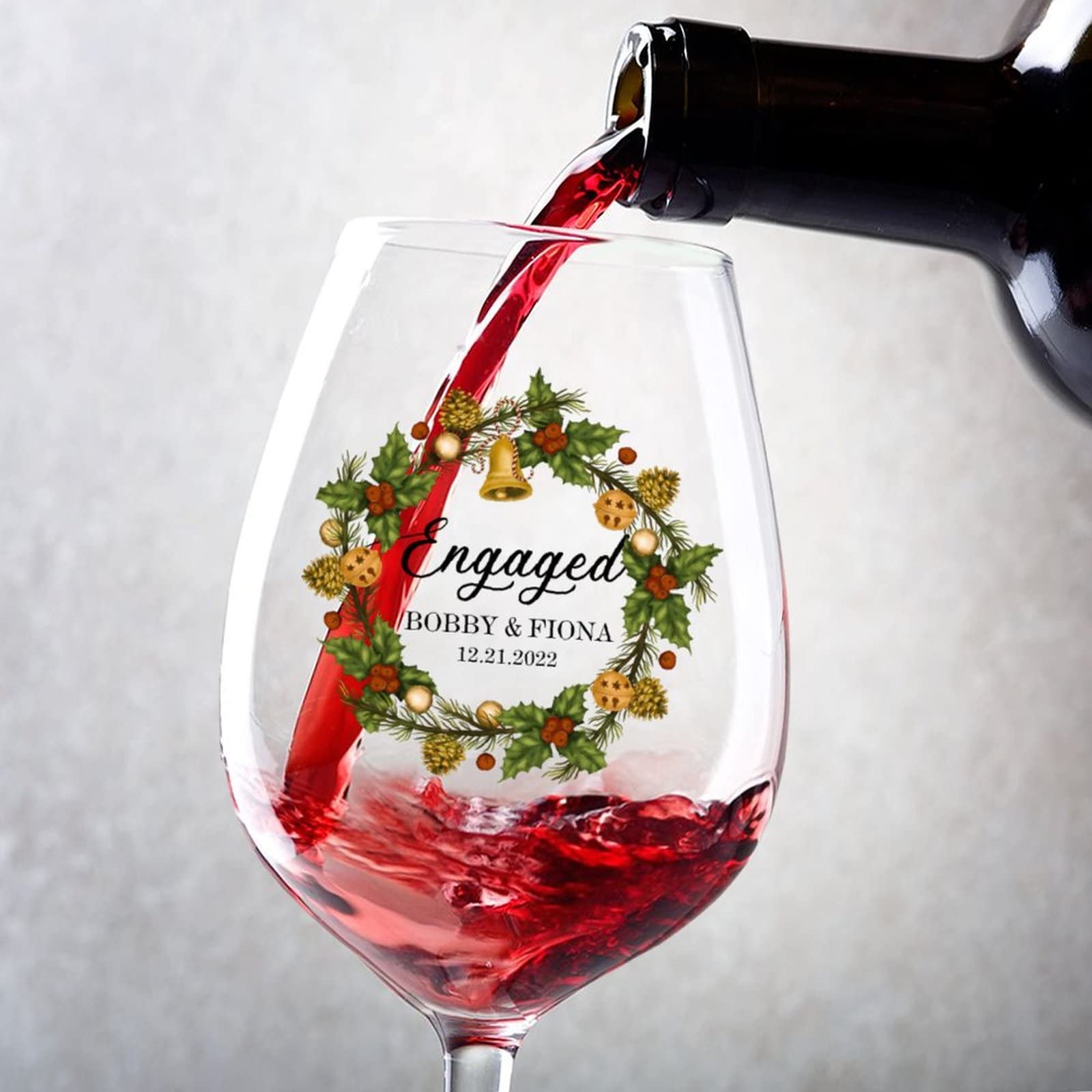 Verres à vin de 500 ml au design raffiné pour mariages et réceptions