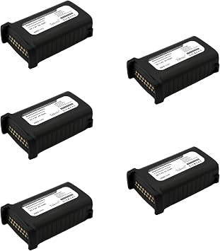 5-Pack 3400mAh Replacement Battery for Symbol MC9000 MC9010 MC9050 MC9060 MC909 MC9090 MC9097 MC9190 Series Mobile Computer, fits Part Number BRTY-MC90SAB00-01 BTRY-MC90GKAB0E-10