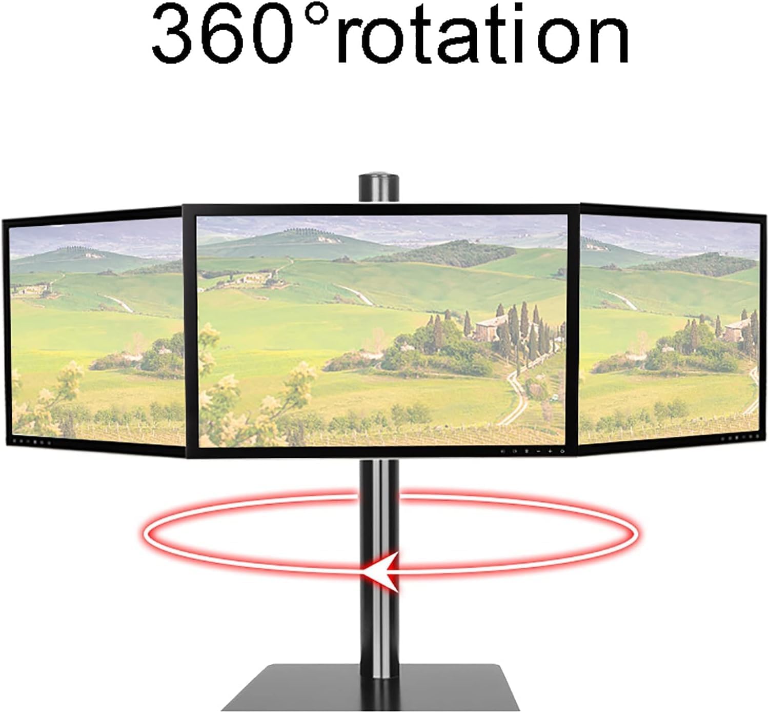 TV Wall Mounted Desktop TV Stand with Tilt Angle Adjustment Desktop TV Base Suitable for 17-27 Inch LED Screen Displays