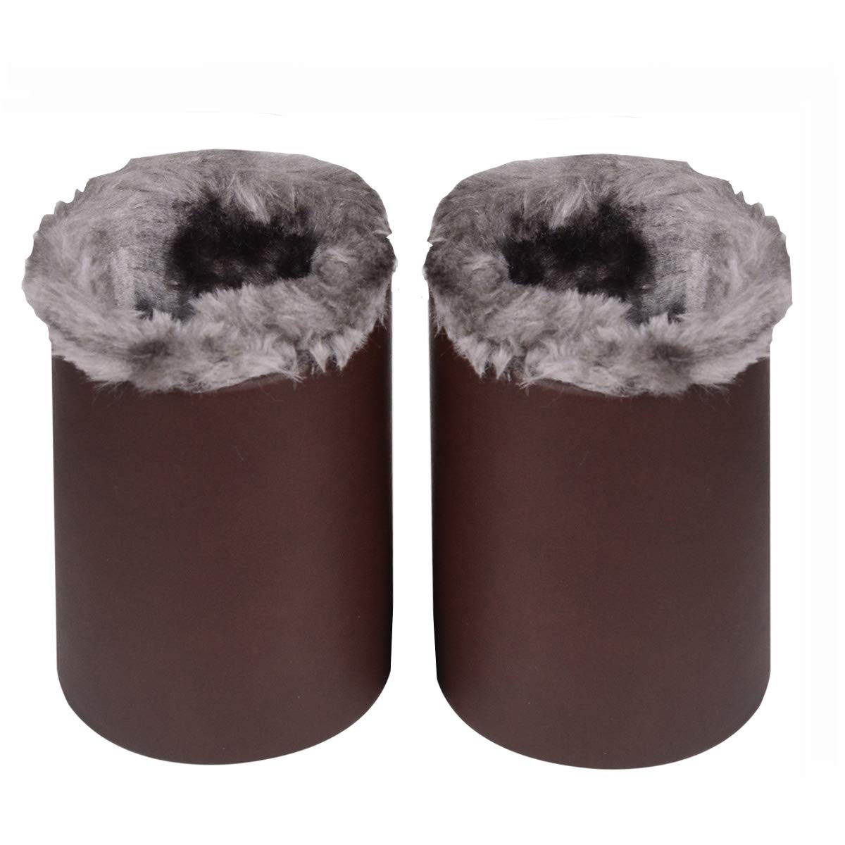 Pack of 2 Plush Lined Eyeglasses Holder Stand Case Glasses Protective Holder for Desks or Nightstands